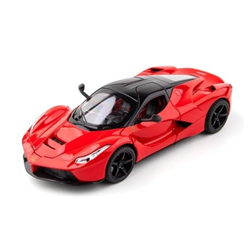 1 24 for Ferraris laferrari Die-Cast-Metall-Pullback-Automodell Druckgussmodelle Motorfahrzeuge(Rot) von DUEVEL