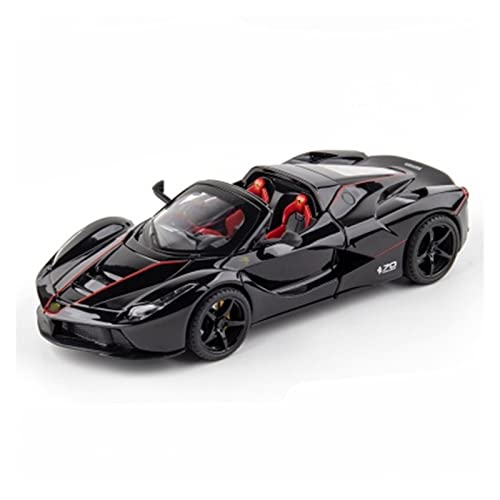 1 24 for LAFERRARI Cabrio Casting Casting Cast-Modell Kinder-Pullback-Auto-Spielzeugauto Druckgussmodelle Motorfahrzeuge(Schwarz) von DUEVEL