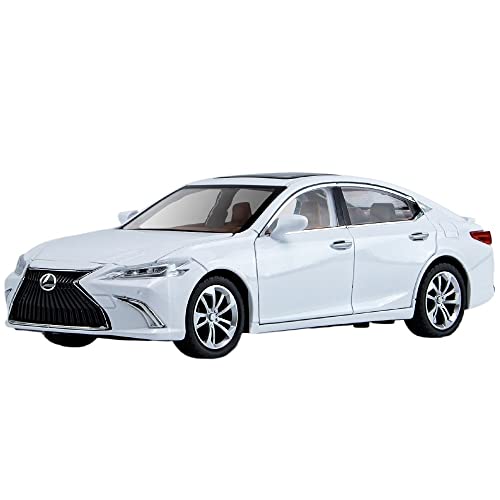 1 24 for Lexus ES300 Alloy Die Cast Car Model Series Lights and Sounds Druckgussmodelle Motorfahrzeuge(Weiß) von DUEVEL