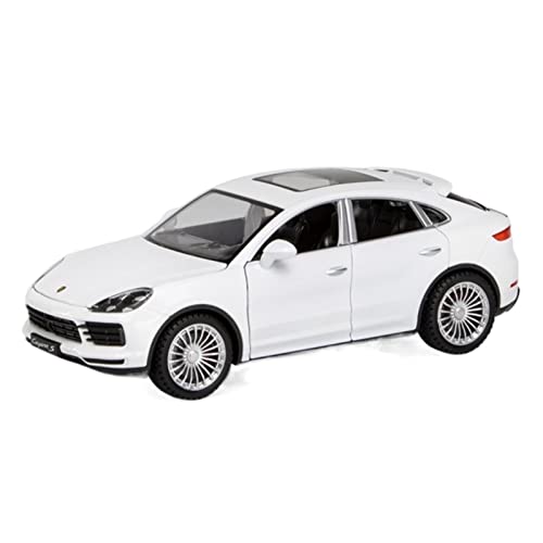 1 24 for Porsche Cayenne Simulation Auto Spielzeug Klassische Modell Kinder Lernspielzeug Druckgussmodelle Motorfahrzeuge(Weiß) von DUEVEL