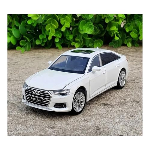 1 32 Für Audi A6 Legierung Diecast Modell Auto Sammlung Geschenk Mit Licht Und Sound Spielzeug Auto Druckgussmodelle Motorfahrzeuge(White) von DUEVEL