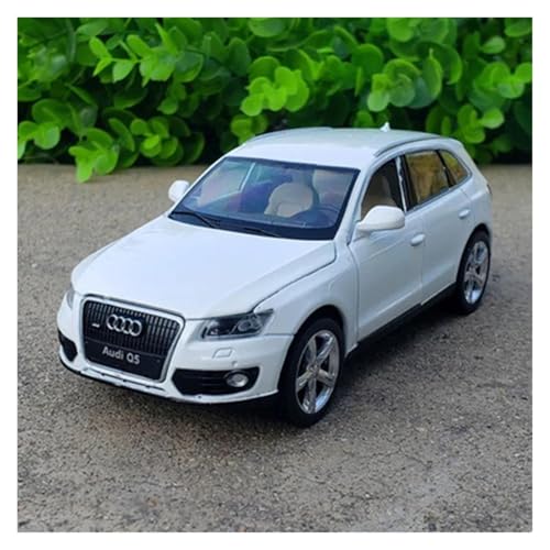 1 32 Für Audi Q5 SUV Auto Modell Maßstab Auto Modell Simulation Sound Und Licht Geschenk Druckgussmodelle Motorfahrzeuge(Weiß) von DUEVEL