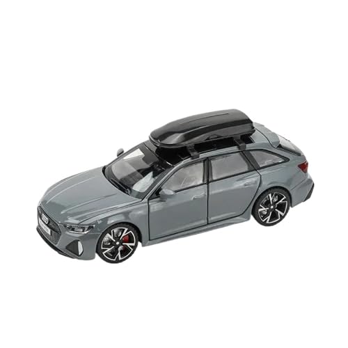 1 32 Für Audi RS6 Auto Modell Mit Sound Und Licht Türen Zu Öffnende Legierung Druckguss Modell Sammlung Druckgussmodelle Motorfahrzeuge(Gray) von DUEVEL