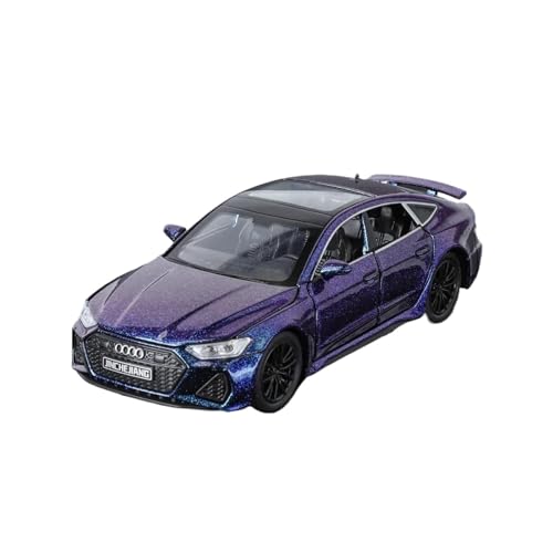 1 32 Für Audi RS7 Sportback Legierung Druckguss Modell Auto Sound Und Licht Toy Boy Home Sammlung Dekoration Druckgussmodelle Motorfahrzeuge(Purple) von DUEVEL