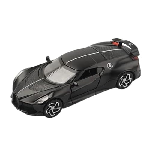 1 32 Für Bugatti Lavoiturenoire Legierung Sportwagen Modell Diecast Metall Spielzeug Fahrzeuge Auto Modell Sammlungen Druckgussmodelle Motorfahrzeuge(Black 2) von DUEVEL