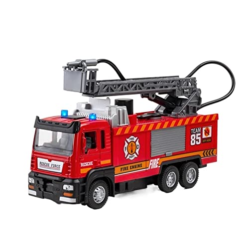 DUEVEL 1 32 Für Engineering Ladder Fire Lift Truck Simulation Alloy Diecast Car Model Collection Geschenke Spielzeug Druckgussmodelle Motorfahrzeuge von DUEVEL