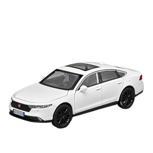 1 32 Für Honda Accord Modell Auto Druckguss Metall Casting Sound Und Licht Auto Fahrzeug Geschenk Druckgussmodelle Motorfahrzeuge(Weiß) von DUEVEL