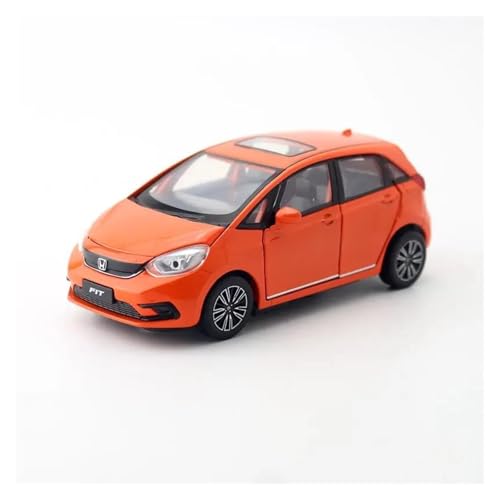 1 32 Für Honda Fit 4th Generation Jazz Auto Simulation Auto Türen Können Geöffnet Werden Sound Und Licht Sammlung Druckgussmodelle Motorfahrzeuge(Orange) von DUEVEL