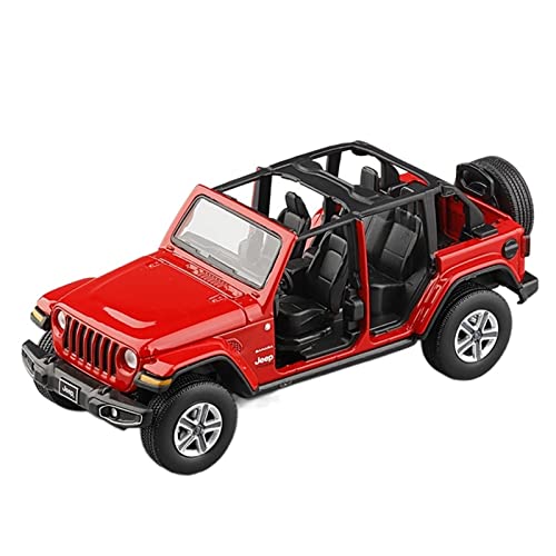 1 32 Für Jeep Wrangler Rubicon Metall Modellauto Simulation Sammlung Sound Und Licht Geschenke Spielzeugfahrzeuge Druckgussmodelle Motorfahrzeuge(A) von DUEVEL