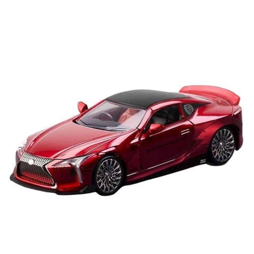 1 32 Für Lexus LC500 Legierung Sportwagen Modell Diecast Metall Spielzeug Rennfahrzeug Auto Modell Sound Licht Sammlung Druckgussmodelle Motorfahrzeuge(Rot) von DUEVEL