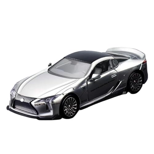 1 32 Für Lexus LC500 Legierung Sportwagen Modell Diecast Metall Spielzeug Rennfahrzeug Auto Modell Sound Licht Sammlung Druckgussmodelle Motorfahrzeuge(Silber) von DUEVEL