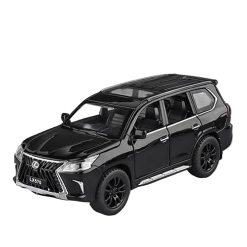 1 32 Für Lexus LX570 SUV Maßstab Druckguss Modell Auto Metall Spielzeug Auto Auto Modell Mit Ton Und Licht Druckgussmodelle Motorfahrzeuge(Blau) von DUEVEL