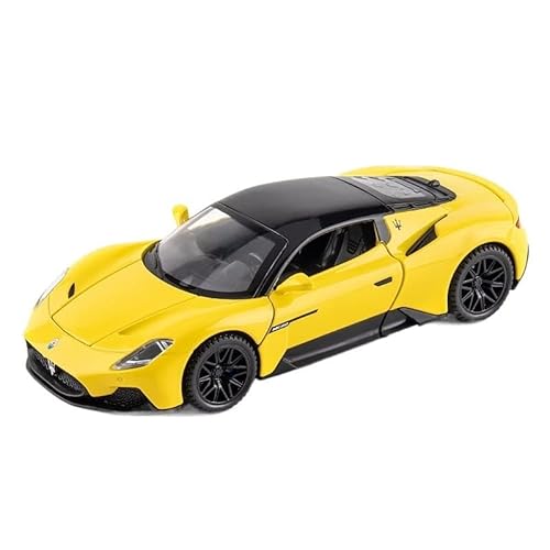 1 32 Für Maserati MC20 Super Alloy Diecast Simulation Auto Metall Sammlung Modell Sound Und Licht Spielzeug Druckgussmodelle Motorfahrzeuge(Yellow) von DUEVEL