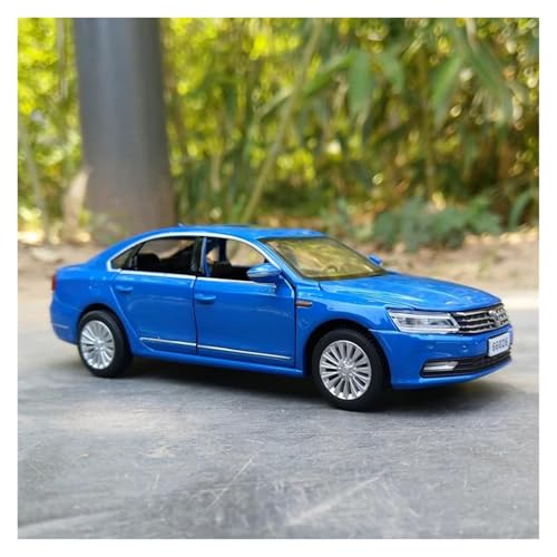 1 32 Für Passat Legierung Modell Auto Spielzeug Druckguss Metallguss Mit Licht Und Sound Modell Druckgussmodelle Motorfahrzeuge(Blau) von DUEVEL