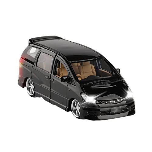 1 32 Für Previa MPV Legierung Simulation Modellauto Schiebetür Sound Licht Spielzeug Fahrzeug Junge Geburtstagsgeschenk Druckgussmodelle Motorfahrzeuge(A) von DUEVEL