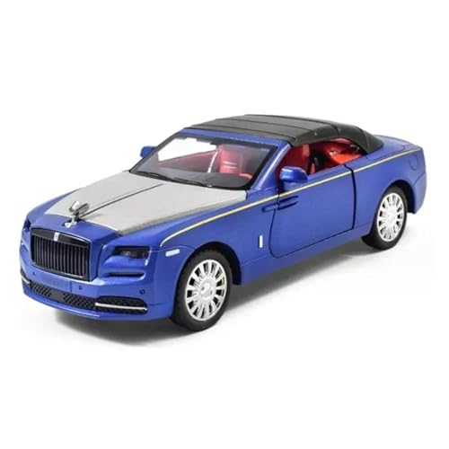 1 32 Für Rolls-Royce Dawn Modell Druckguss Metall Fahrzeug Simulation Sound Und Licht Modell Auto Spielzeug Druckgussmodelle Motorfahrzeuge(Blau) von DUEVEL