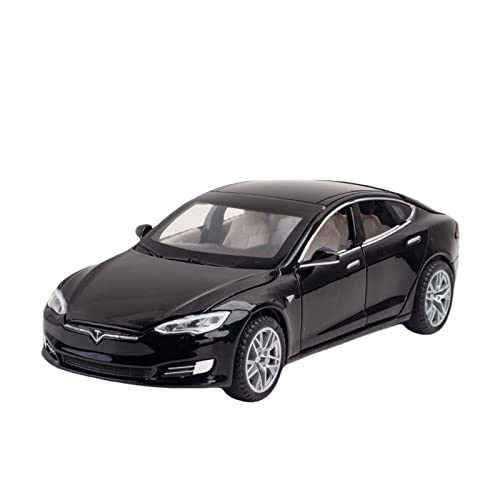 1 32 Für Tesla Model S Druckguss Metalllegierung Simulation Modellauto Sound Light Pull Back Geburtstagsgeschenk Druckgussmodelle Motorfahrzeuge(B) von DUEVEL