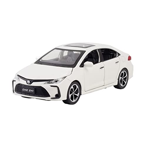 1 32 Für Toyota Corolla Metalllegierung Diecast Simulation Modellauto Innen Dekorative Ornamente Druckgussmodelle Motorfahrzeuge(White) von DUEVEL