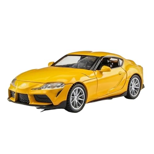 1 32 Für Toyota GR Supercar Spielzeug Legierung Auto Miniatur Skala Modell Spielzeug Geschenk Druckgussmodelle Motorfahrzeuge(Yellow) von DUEVEL