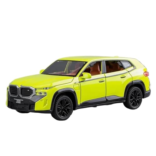 1 32 Legierungsauto für BMW XM SUV-Simulation Druckgussmodell Maßstab Automodell mit Ton und Licht Geschenk Druckgussmodelle Motorfahrzeuge(Yellow) von DUEVEL