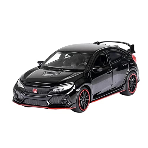 1 32 Passend Für Civic Type-R Black Diecasts Fahrzeuge Metallsimulation Automodell Sound Light Collection Spielzeug Druckgussmodelle Motorfahrzeuge(B) von DUEVEL