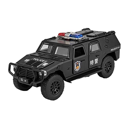 1 32 Passend Für Dongfeng Warriors Military Offroad Metalllegierung Druckguss Maßstab Legierung Modellauto Sammlung Druckgussmodelle Motorfahrzeuge(Schwarz) von DUEVEL