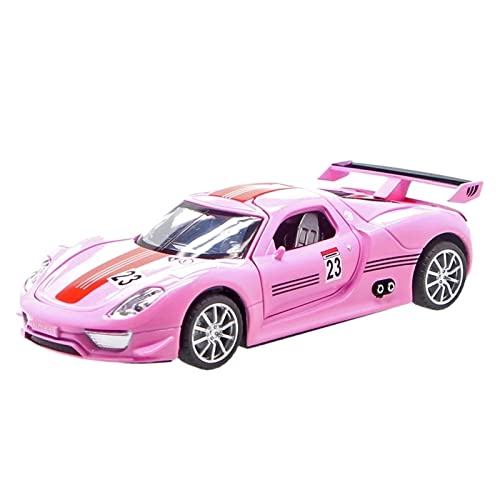 1 32 Passend Für Porsche Pink Rennwagen Druckguss Metalllegierung Simulation Replik Automodell Souvenir Druckgussmodelle Motorfahrzeuge von DUEVEL