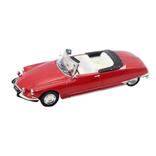 1 43 Für Citroen Ds 19 1965 Cabrio Oldtimer Legierung Simulation Auto Modell Sammlung Display Spielzeug Geschenke Druckgussmodelle Motorfahrzeuge(Rot) von DUEVEL