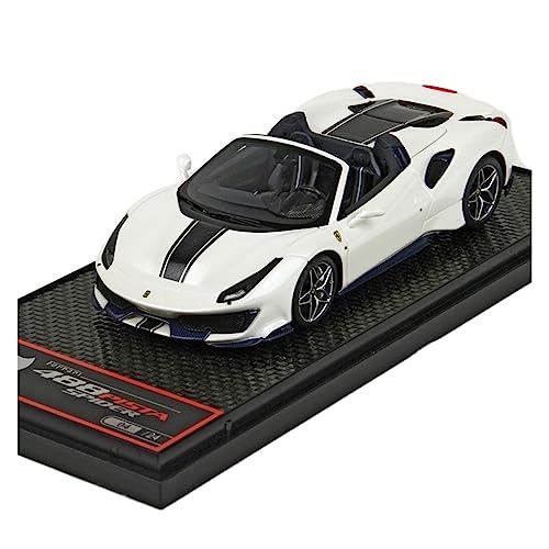 1 43 Für Ferrari 488 Pista Spider Simulation Sportwagen Modell Static Diecast Vehicles Collection Geschenk Druckgussmodelle Motorfahrzeuge(Schwarz) von DUEVEL