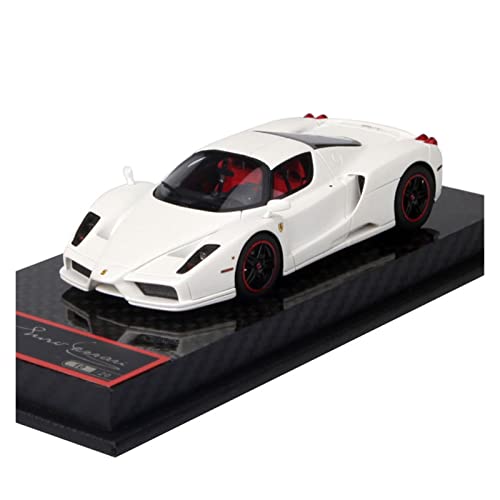 1 43 Für Ferrari Enzo Supercar Simulation Harz Auto Modell Statische Diecast Fahrzeuge Sammlung Souvenir Druckgussmodelle Motorfahrzeuge(Weiß) von DUEVEL