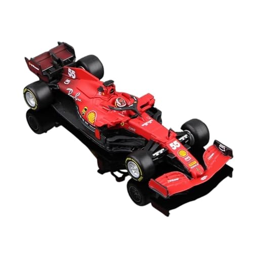 1 43 Für Ferrari F1 SF21#16#55 2021 Formula Racing Alloy Diecast Car Model Kit Druckgussmodelle Motorfahrzeuge(#55) von DUEVEL