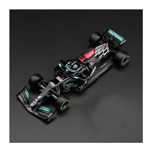 1 43 Für Mercedes F1 W12 E Performance 2021 Racing Legierung Diecast Auto Modell Miniatur Auto Maßstab Modell Druckgussmodelle Motorfahrzeuge(NO.44) von DUEVEL