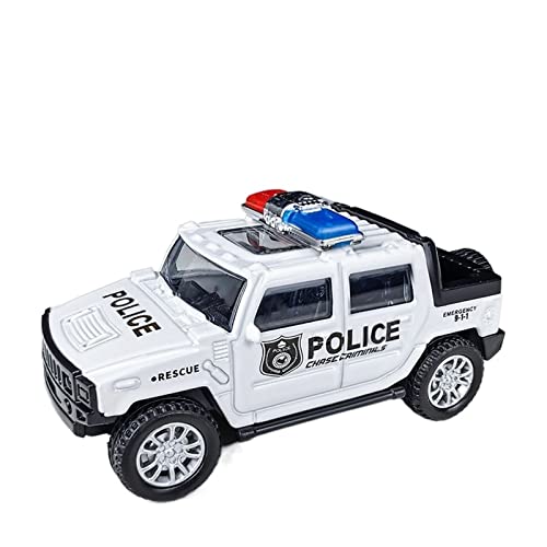 1 43 Für Miniatur-Feuerwehr-Pickup-Truck-Polizeiauto-Legierungsmodell-Sammlerstück-Souvenir-Jungen-Geschenke Druckgussmodelle Motorfahrzeuge(G) von DUEVEL