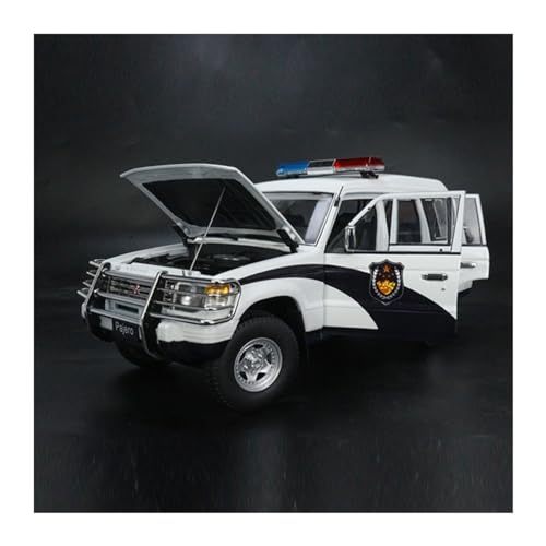 1 43 Für Mitsubishi Pajero V31 Offroad-Polizeiauto, Legierung, Fertiges Auto, Druckgussauto, Modellsammlung, Ornamente Druckgussmodelle Motorfahrzeuge von DUEVEL