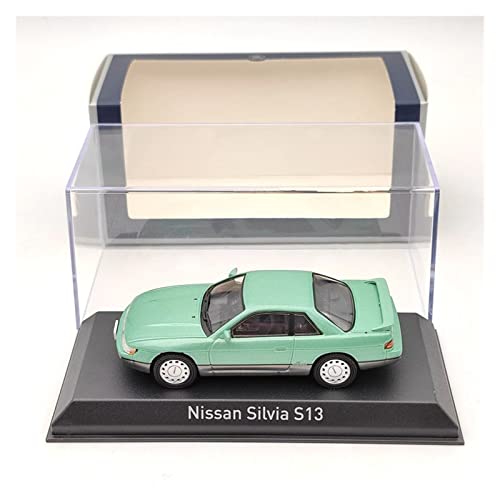 1 43 Für Nissan Silvia S13 1988 Legierung Diecast Grün Automodellsimulation Fahrzeug Sammlerstück Ornament Druckgussmodelle Motorfahrzeuge von DUEVEL