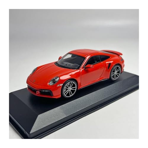 1 43 Für Porsche 911 992 Sportwagen Diecast Metallmodell Modellauto Maßstab Automodell Druckgussmodelle Motorfahrzeuge(Rot) von DUEVEL