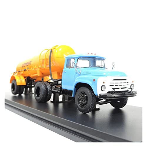 1 43 Sowjetisches Automodell Für Gil 130 Big White Face Traktor Mud Tanker Auflieger Engineering Transporter Druckgussmodelle Motorfahrzeuge von DUEVEL