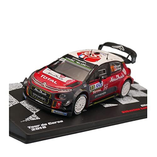 1 43 for Citroen C3 WRC 2018 Rallye Auto Simulation Legierung Auto Modell Sammlung Geschenk Spielzeugauto Druckgussmodelle Motorfahrzeuge von DUEVEL