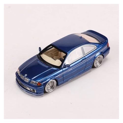 1 64 Für BMW 3er E46 Alpina B3 Automodell Erwachsenensammlung Geschenke Und Spielzeug Kunsthandwerk Druckgussmodelle Motorfahrzeuge(Blau) von DUEVEL