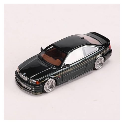 DUEVEL 1 64 Für BMW 3er E46 Alpina B3 Automodell Erwachsenensammlung Geschenke Und Spielzeug Kunsthandwerk Druckgussmodelle Motorfahrzeuge(Schwarz) von DUEVEL