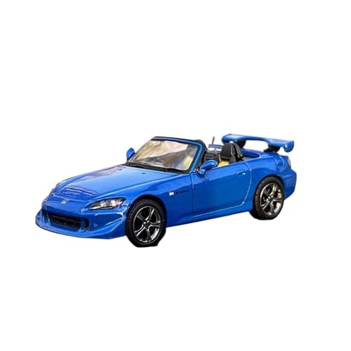 1 64 Für Honda S2000 Typ S AP2 Cabrio Druckguss Simuliertes Legierungsautomodell Geburtstagsgeschenk Druckgussmodelle Motorfahrzeuge(Blau) von DUEVEL