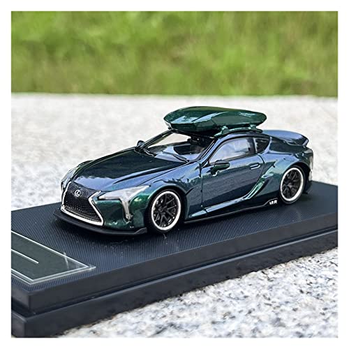 1 64 Für Lexus LC500 Master LB Wide Body Diecast Model Car Classic Collection Statische Anzeige Druckgussmodelle Motorfahrzeuge(Grün) von DUEVEL