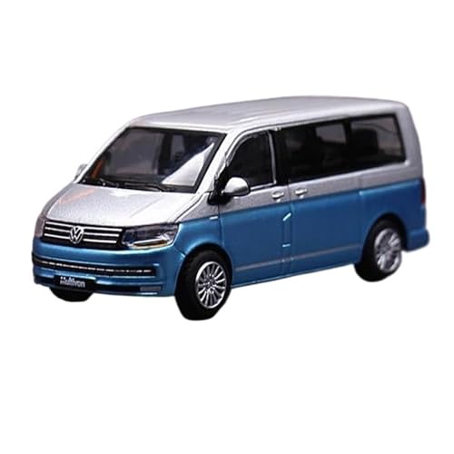 1 64 Für Multivan T6 MPV Diecast Spielzeugauto Automodell Miniaturmodell Autosammlung Druckgussmodelle Motorfahrzeuge(White Blue) von DUEVEL