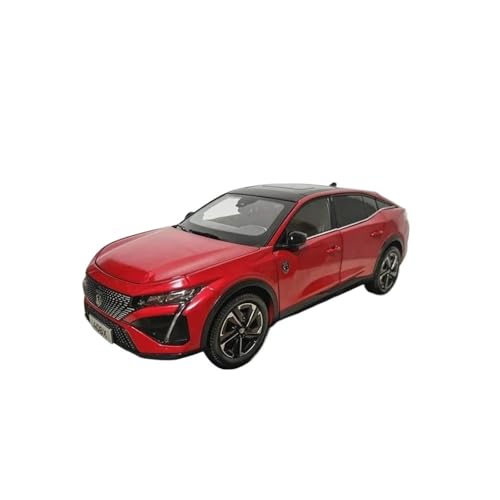 1:18 Für Peugeot 408X 408 2023 Legierung Auto Modell Diecast Spielzeug Sammlung Ornament Jungen Spielzeug Dekoration Druckgussmodelle Motorfahrzeuge(Rot) von DUEVEL