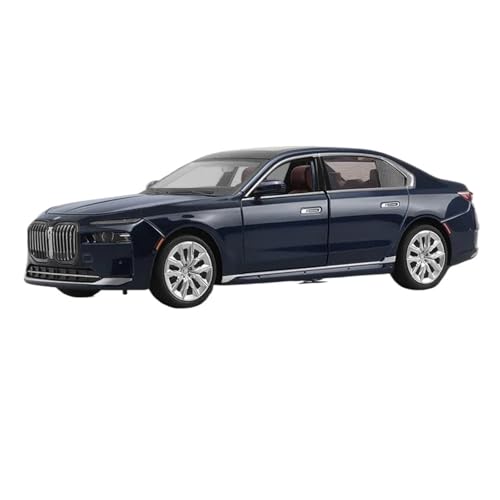 1:24 Für BMW The I7 G70 M70L Limousine Legierung Auto Diecast Metall Auto Modell Sound Licht Sammlung Spielzeug Fahrzeug Druckgussmodelle Motorfahrzeuge(Schwarz) von DUEVEL