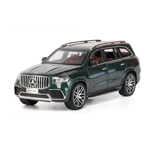 1:24 Für Benz GLS63 AMG Legierung Auto Modell Sound Und Licht Zurückziehen Spielzeug Diecast Spielzeug Auto Sammeln Dekoration Druckgussmodelle Motorfahrzeuge(Gray) von DUEVEL