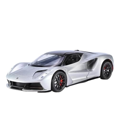 1:24 Für Lotus Evija Supercar Auto Legierung Druckguss Modellauto Spielzeug Sammlung Ornamente Geschenk Simulation Auto Druckgussmodelle Motorfahrzeuge(Silber) von DUEVEL