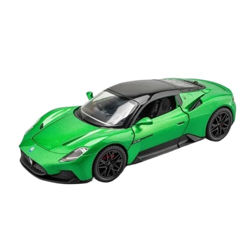 1:24 Für Maserati MC20 Sport Legierung Autos Spielzeug Diecast Fahrzeuge Metall Modell Auto Dekoration Weihnachten Druckgussmodelle Motorfahrzeuge(Grün) von DUEVEL