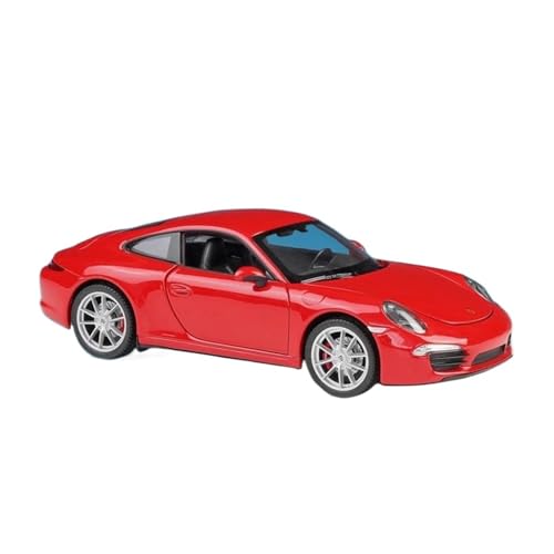 1:24 Für Porsche 911 Carrera S Legierung Sportwagen Modell Druckguss Metall Rennwagen Modell Simulation Sammlungen Druckgussmodelle Motorfahrzeuge(Rot) von DUEVEL