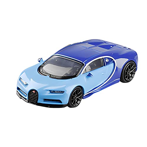 1:64 Für Bugatti Veyron Chiron Legierung Automodell Metalldruckguss Miniatur Simulation Sammlung Geschenk Druckgussmodelle Motorfahrzeuge(Blau) von DUEVEL